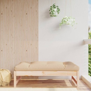 vidaXL, vidaXL Gartenhocker 120x80 cm Massivholz Kiefer, vidaXL Gartenhocker 120x80 cm Massivholz Kiefer