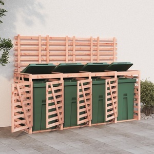 vidaXL, vidaXL Mülltonnenbox für 4 Tonnen Massivholz Douglasie, vidaXL Mülltonnenbox für 4 Tonnen Massivholz Douglasie