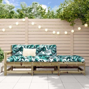 vidaXL, vidaXL 3-tlg. Garten-Lounge-Set Kiefernholz Imprägniert