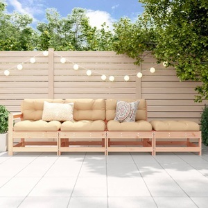 vidaXL, vidaXL 4-tlg. Garten-Lounge-Set Massivholz Kiefer, vidaXL 4-tlg. Garten-Lounge-Set Massivholz Kiefer