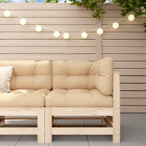 vidaXL, vidaXL Garten-Ecksofa Massivholz Kiefer