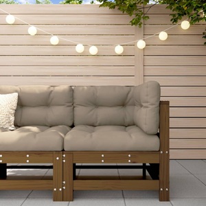 vidaXL, vidaXL Garten-Ecksofa Honigbraun Massivholz Kiefer