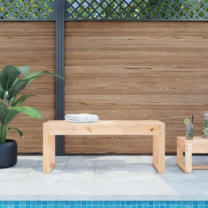 vidaXL, vidaXL Gartenbank 110x38x45 cm Massivholz Kiefer
