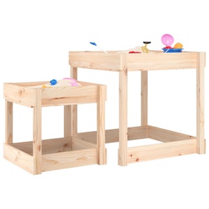 vidaXL, vidaXL Sand-Spieltische 2 Stk. Massivholz Kiefer
