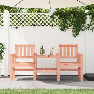 vidaXL, vidaXL Gartenbank mit Tisch 2-Sitzer Massivholz Douglasie