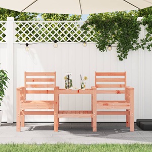 vidaXL, vidaXL Gartenbank mit Tisch 2-Sitzer Massivholz Douglasie, vidaXL Gartenbank mit Tisch 2-Sitzer Massivholz Douglasie