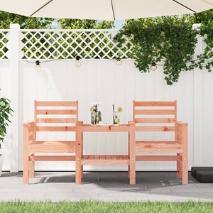 vidaXL, vidaXL Gartenbank mit Tisch 2-Sitzer Massivholz Douglasie