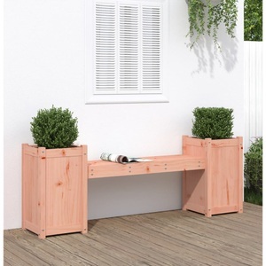 vidaXL, vidaXL Gartenbank mit Pflanzkübeln 180x36x63 cm Massivholz Douglasie, vidaXL Gartenbank mit Pflanzkübeln 180x36x63 cm Massivholz Douglasie