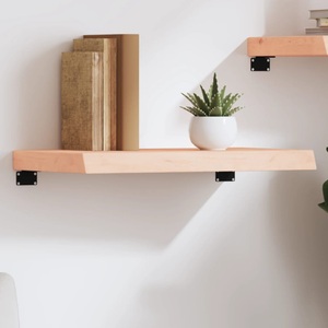vidaXL, vidaXL Wandregal 60x30x6 cm Massivholz Eiche Unbehandelt, vidaXL Wandregal 60x30x(2-6) cm Massivholz Eiche Unbehandelt