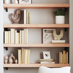 vidaXL, vidaXL Wandregal 100x30x6 cm Massivholz Eiche Unbehandelt, vidaXL Wandregal 100x30x(2-6) cm Massivholz Eiche Unbehandelt