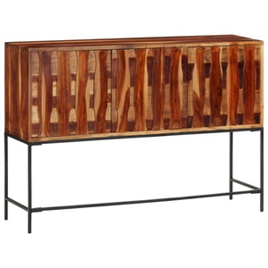 vidaXL, vidaXL Sideboard 110x28x76 cm Massivholz Akazie