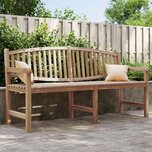 vidaXL Gartenbank 179,5x60x90 cm Massivholz Teak