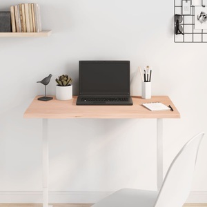 vidaXL, vidaXL Tischplatte 80x50x2 cm Massivholz Eiche Unbehandelt, vidaXL Tischplatte 80x50x2 cm Massivholz Eiche Unbehandelt