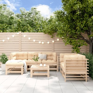 vidaXL, vidaXL 7-tlg. Garten-Lounge-Set Massivholz Kiefer, VidaXL - Garten lounge set kiefernholz, One Size, Braun