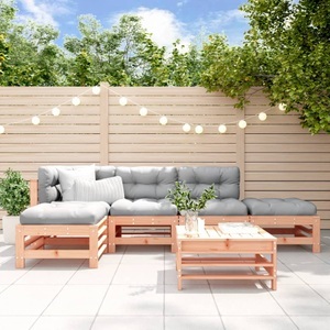 vidaXL, vidaXL 6-tlg. Garten-Lounge-Set Massivholz Douglasie, vidaXL 6-tlg. Garten-Lounge-Set Massivholz Douglasie