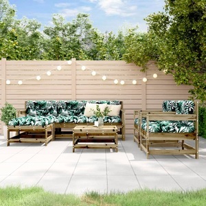 vidaXL, vidaXL 7-tlg. Garten-Lounge-Set Kiefernholz Imprägniert, vidaXL 7-tlg. Garten-Lounge-Set Kiefernholz Imprägniert