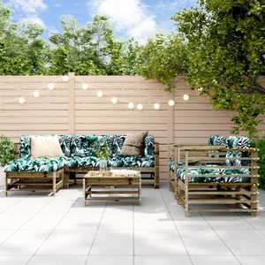 vidaXL, vidaXL 7-tlg. Garten-Lounge-Set Kiefernholz Imprägniert, vidaXL 7-tlg. Garten-Lounge-Set Kiefernholz Imprägniert