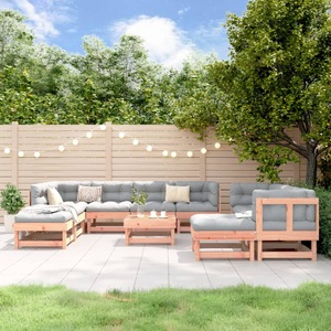 vidaXL, vidaXL 11-tlg. Garten-Lounge-Set Massivholz Douglasie, 