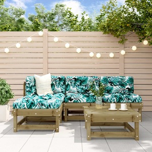 vidaXL, vidaXL 5-tlg. Garten-Lounge-Set Kiefernholz Imprägniert, vidaXL 5-tlg. Garten-Lounge-Set Kiefernholz Imprägniert