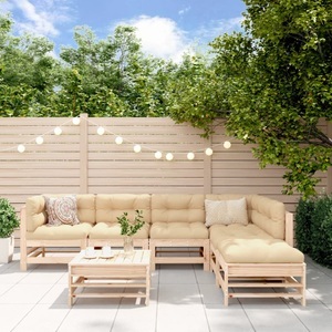 vidaXL, vidaXL 7-tlg. Garten-Lounge-Set Massivholz Kiefer, vidaXL 7-tlg. Garten-Lounge-Set Massivholz Kiefer