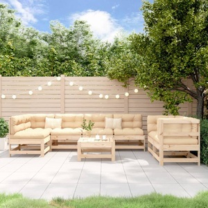 vidaXL, vidaXL 8-tlg. Garten-Lounge-Set Massivholz Kiefer, 