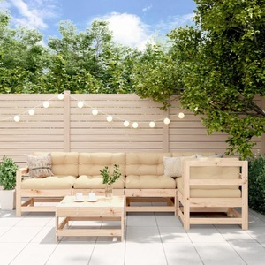 vidaXL, vidaXL 6-tlg. Garten-Lounge-Set Massivholz Kiefer, vidaXL 6-tlg. Garten-Lounge-Set Massivholz Kiefer