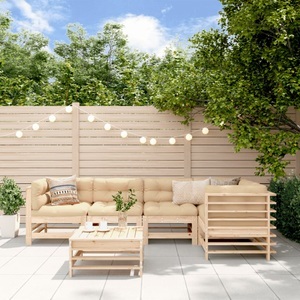 vidaXL, vidaXL 6-tlg. Garten-Lounge-Set Massivholz Kiefer, vidaXL 6-tlg. Garten-Lounge-Set Massivholz Kiefer