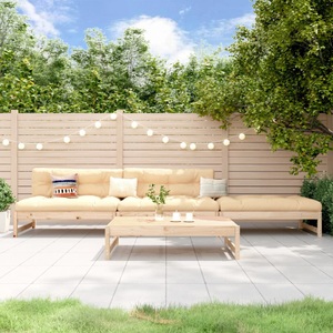 vidaXL, vidaXL 4-tlg. Garten-Lounge-Set Massivholz Kiefer, vidaXL 4-tlg. Garten-Lounge-Set Massivholz Kiefer