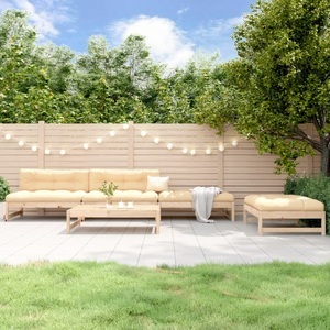 vidaXL, vidaXL 5-tlg. Garten-Lounge-Set Massivholz Kiefer, vidaXL 5-tlg. Garten-Lounge-Set Massivholz Kiefer