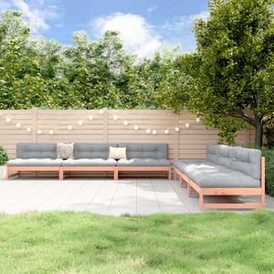 vidaXL, vidaXL 6-tlg. Garten-Lounge-Set Massivholz Douglasie, 