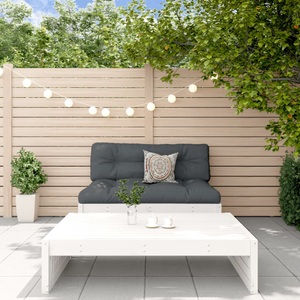 vidaXL, vidaXL 2-tlg. Garten-Lounge-Set Weiß Massivholz Kiefer, vidaXL 2-tlg. Garten-Lounge-Set Weiß Massivholz Kiefer
