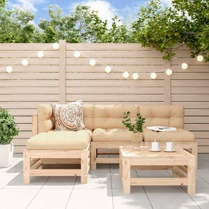 vidaXL, vidaXL 5-tlg. Garten-Lounge-Set Massivholz Kiefer, 