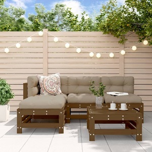 vidaXL, vidaXL 5-tlg. Garten-Lounge-Set Honigbraun Massivholz Kiefer, vidaXL 5-tlg. Garten-Lounge-Set Honigbraun Massivholz Kiefer