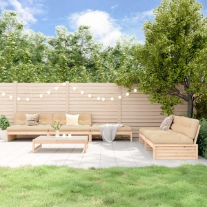 vidaXL, vidaXL 6-tlg. Garten-Lounge-Set Massivholz Kiefer, VidaXL - Garten lounge set kiefernholz, One Size, Braun
