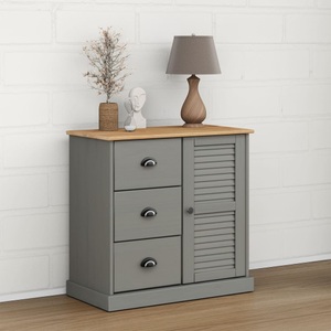 vidaXL, vidaXL Sideboard mit Schubladen VIGO 78x40x75 cm Massivholz Kiefer
