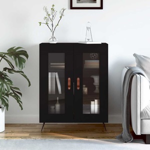 vidaXL, vidaXL Sideboard Schwarz 69,5x34x90 cm Holzwerkstoff