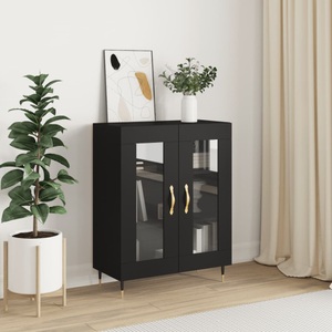 vidaXL, vidaXL Sideboard Schwarz 69,5x34x90 cm Holzwerkstoff
