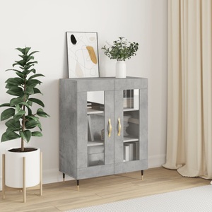 vidaXL, vidaXL Sideboard Betongrau 69,5x34x90 cm Holzwerkstoff