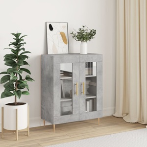 vidaXL, vidaXL Sideboard Betongrau 69,5x34x90 cm Holzwerkstoff