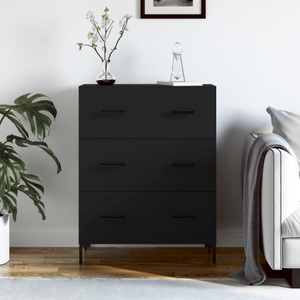 vidaXL, vidaXL Sideboard Schwarz 69,5x34x90 cm Holzwerkstoff