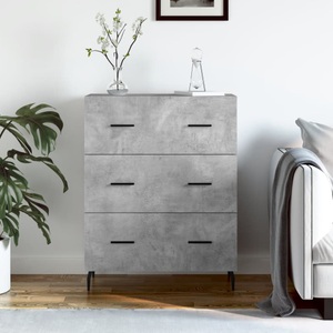 vidaXL, vidaXL Sideboard Betongrau 69,5x34x90 cm Holzwerkstoff