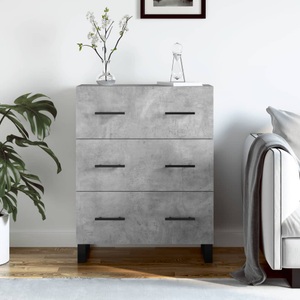 vidaXL, vidaXL Sideboard Betongrau 69,5x34x90 cm Holzwerkstoff