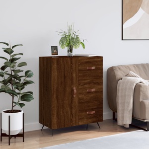 vidaXL, vidaXL Sideboard Braun Eichen-Optik 69,5x34x90 cm Holzwerkstoff