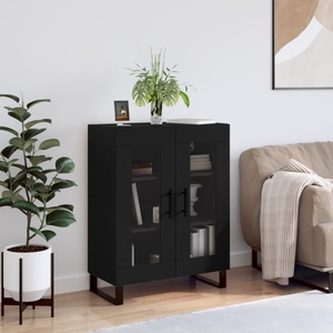 vidaXL, vidaXL Sideboard Schwarz 69,5x34x90 cm Holzwerkstoff