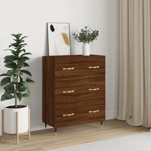 vidaXL, vidaXL Sideboard Braun Eichen-Optik 69,5x34x90 cm Holzwerkstoff