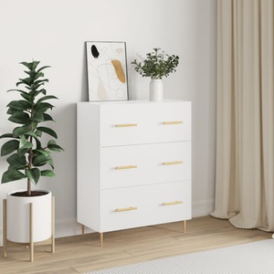 vidaXL, vidaXL Sideboard Weiß 69,5x34x90 cm Holzwerkstoff