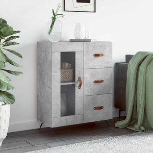 vidaXL, vidaXL Sideboard Betongrau 69,5x34x90 cm Holzwerkstoff
