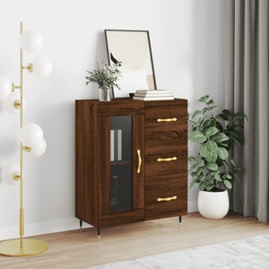 vidaXL, vidaXL Sideboard Braun Eichen-Optik 69,5x34x90 cm Holzwerkstoff