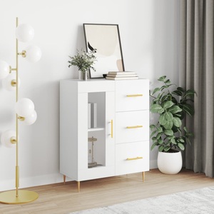 vidaXL, vidaXL Sideboard Weiß 69,5x34x90 cm Holzwerkstoff