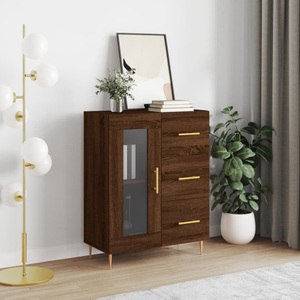 vidaXL, vidaXL Sideboard Braun Eichen-Optik 69,5x34x90 cm Holzwerkstoff